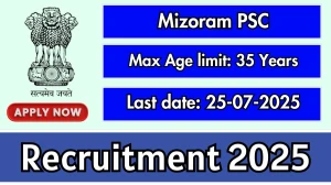 Mizoram PSC Agriculture and Allied Services Combined Exam 2025 - Apply Online for 25 Posts