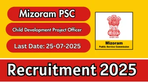 Mizoram PSC Child Development Project Officer Recruitment 2025 - Apply Online Mizoram PSC Child Development Project Officer Recruitment 2025 - Apply Online