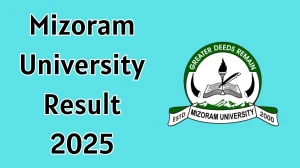Mizoram University Result 2025 Released at mzu.edu.in Direct Link to Download Bachelor of Social Work Result