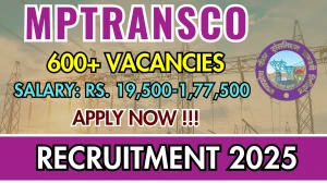 MPTRANSCO Recruitment 2025 - Apply Online for 633 Junior Engineer, Substation Attendant and More Posts MPTRANSCO Recruitment 2025 - Apply Online for 633 Junior Engineer, Substation Attendant and More Posts