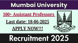 Mumbai University Assistant Professors Recruitment 2025 - Apply Offline for 145 Posts