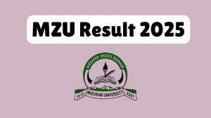 MZU Result 2025 Released at mzu.edu.in Direct Link to Download UG and PG Courses Result