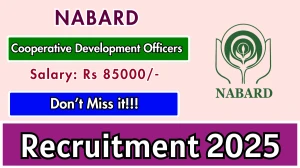NABARD Cooperative Development Officers Recruitment 2025 - Apply Offline