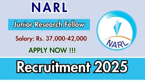 NARL Junior Research Fellow Recruitment 2025 - Apply Online for 13 Posts NARL Junior Research Fellow Recruitment 2025 - Apply Online for 13 Posts