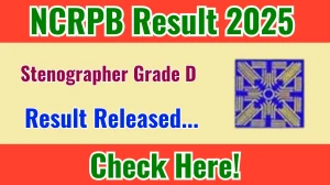 NCRPB Stenographer Grade D Result 2025 Out at ncrpb.nic.in, Direct Link to Download Result PDF Here NCRPB Stenographer Grade D Result 2025 Out at ncrpb.nic.in, Direct Link to Download Result PDF Here