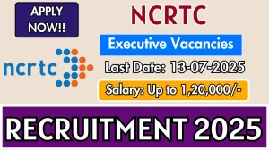 NCRTC Executive Recruitment 2025 - Apply Online for 8 Posts