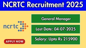 NCRTC General Manager/ Strategic Planning Recruitment 2025 - Apply Offline for 01 Posts