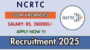 NCRTC Group General Manager Recruitment 2025 - Apply Online NCRTC Group General Manager Recruitment 2025 - Apply Online