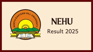 NEHU Result 2025 Released at logisys.org Direct Link to Download 1st, 5th Sem Result