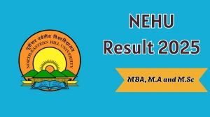 NEHU Result 2025 Released at nehu.ac.in Direct Link to Download 1st and 2nd Semester Result