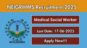 NEIGRIHMS Medical Social Worker Recruitment 2025 - Apply Online NEIGRIHMS Medical Social Worker Recruitment 2025 - Apply Online