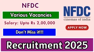 NFDC Recruitment 2025 - Apply Online for 05 Operation Manager, Head and Other Posts