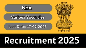 NHA Recruitment 2025 - Apply Offline for 30 Deputy Director, Assistant Director and More Posts