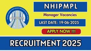NHIPMPL Manager Recruitment 2025 - Apply Offline