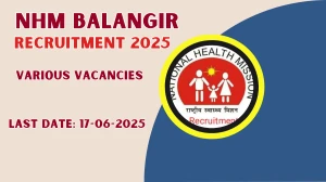 NHM Balangir Recruitment 2025 – Walk in for 17  Doctor, Counselor and Other Posts