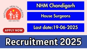NHM Chandigarh House Surgeons Recruitment 2025 - Apply Offline for 37 Posts