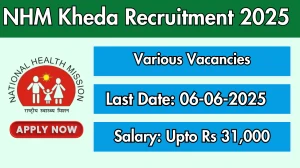 NHM Kheda Recruitment 2025 - Apply Online for 27 Nutrition Assistant, Block Account and Other Posts