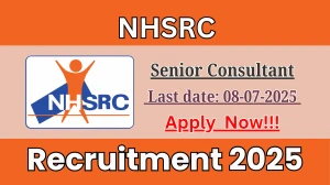 NHSRC Senior Consultant Recruitment 2025 - Apply Online
