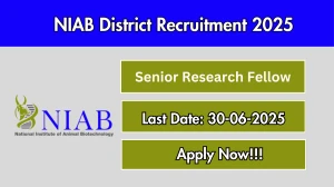NIAB Senior Research Fellow Recruitment 2025 - Apply Offline