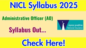 NICL AO Syllabus 2025 Out Direct Link to Download Syllabus PDF here