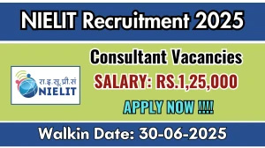 NIELIT Consultant Recruitment 2025 – Walk in