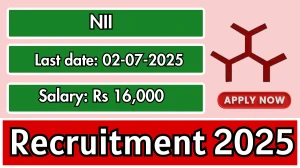 NII Non Human Primate Handler Recruitment 2025 - Apply Offline