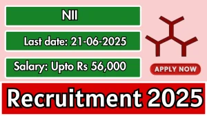 NII Recruitment 2025 - Apply Offline for 03 Project Scientist I, Junior Research Fellow Posts
