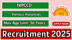 NIPCCD Recruitment 2025 - Apply Offline for 04 Deputy Director, Assistant Director and Other Posts