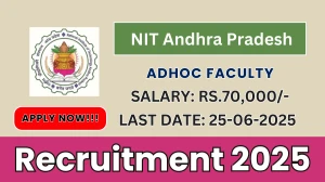 NIT Andhra Pradesh Adhoc Faculty Recruitment 2025 - Apply Online