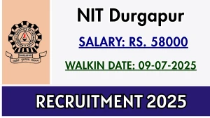 NIT Durgapur Research Associate I Recruitment 2025 – Walk in NIT Durgapur Research Associate I Recruitment 2025 – Walk in