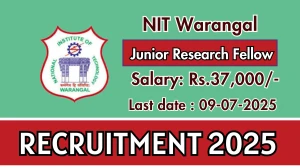 NIT Warangal Junior Research Fellow Recruitment 2025 - Apply Offline NIT Warangal Junior Research Fellow Recruitment 2025 - Apply Offline