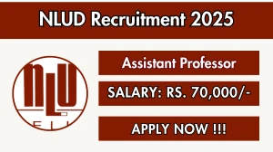 NLUD Assistant Professor Recruitment 2025 - Apply Online NLUD Assistant Professor Recruitment 2025 - Apply Online