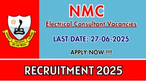 NMC Electrical Consultant Recruitment 2025 - Apply Offline