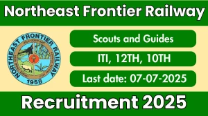 Northeast Frontier Railway Scouts and Guides Recruitment 2025 - Apply Offline for 12 Posts