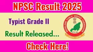 NPSC Typist Grade II Result 2025 Out at npsc.nagaland.gov.in, Direct Link to Download Result PDF Here