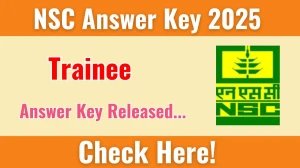NSC Trainee Answer Key 2025 Out indiaseeds.com Download Trainee Answer Key Here