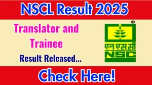 NSCL Translator and Trainee Result 2025 Out at indiaseeds.com, Direct Link to Download Result PDF Here