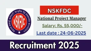 NSKFDC National Project Manager Recruitment 2025 - Apply Offline for 02 Posts