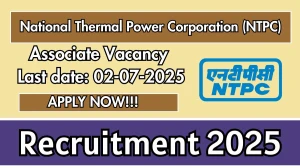 NTPC Associate Recruitment 2025 - Apply Online