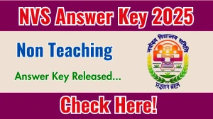 NVS Non Teaching Answer Key 2025 Released – Download Now at navodaya.gov.in