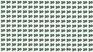 Observation Find it Out: Within 8 Seconds Spot The Number 80 among 30