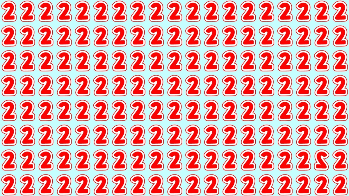 Observation Skills Test: Within 5 Seconds Spot The Inverted 2 among 2