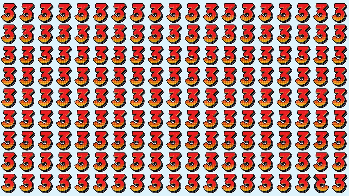 Observation Skills Test: Within 5 Seconds Spot The Inverted 3 among 3
