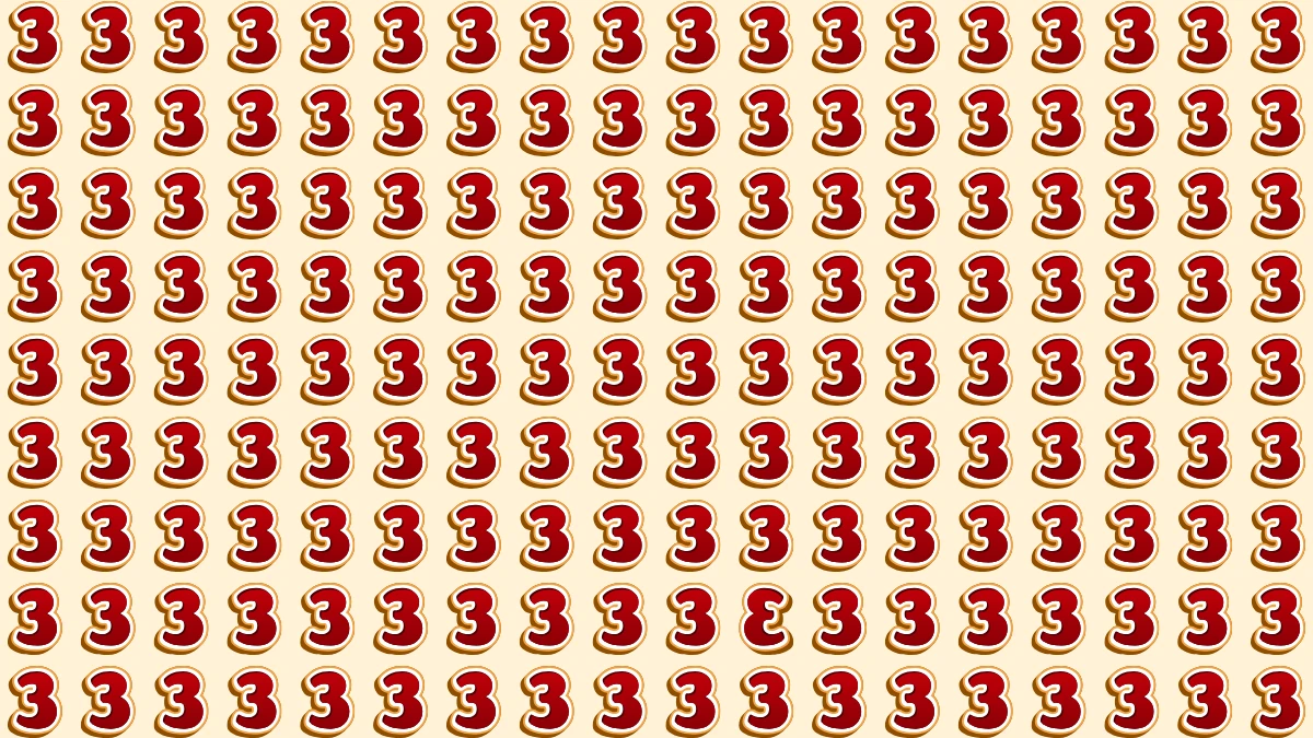 Observation Skills Test: Within 5 Seconds Spot The Inverted 3 among 3