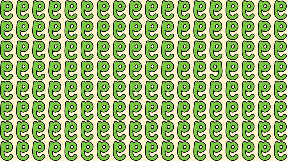 Observation Skills Test: Within 5 Seconds Spot The Letter G among inverted G