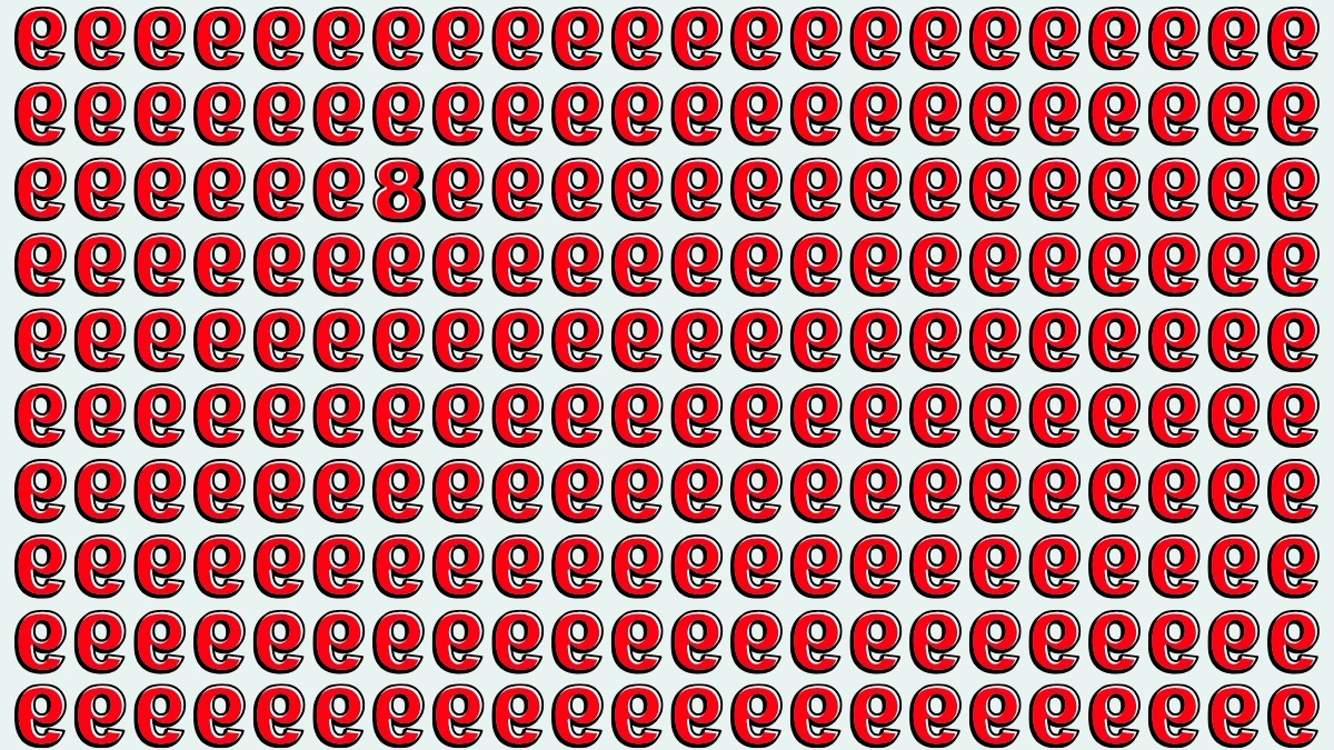 Observation Skills Test: Within 7 Seconds Spot The Number 8 among inverted 9