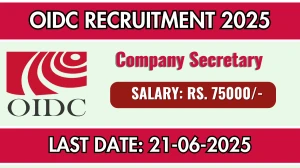 OIDC Company Secretary Recruitment 2025 - Apply Offline for 01 Posts OIDC Company Secretary Recruitment 2025 - Apply Offline for 01 Posts