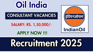 Oil India Consultant Recruitment 2025 - Apply Online