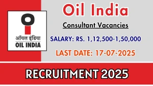 Oil India Consultant Recruitment 2025 - Apply Online