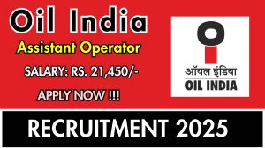 Oil India Contractual Assistant Operator Recruitment 2025 – Walk in for 14 Posts